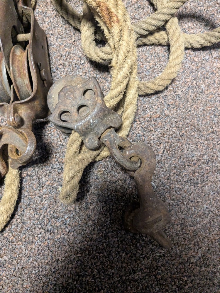 Vintage Starline Double Wheel Pulley Hook