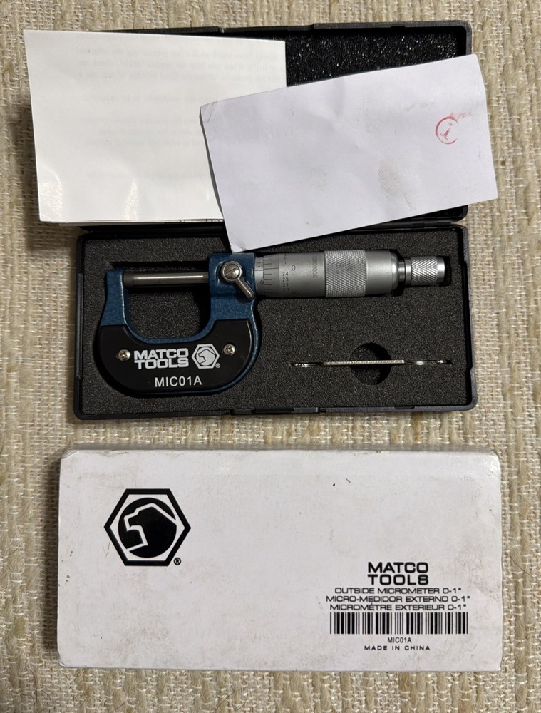 Matco Tools Outside Micrometer (MIC01A)... FREE S&H!