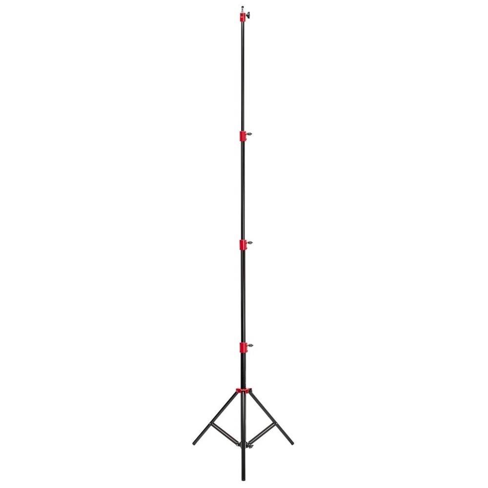 Flashpoint Pro Heavy-Duty Air-Cushioned Light Stand Red, 9.5