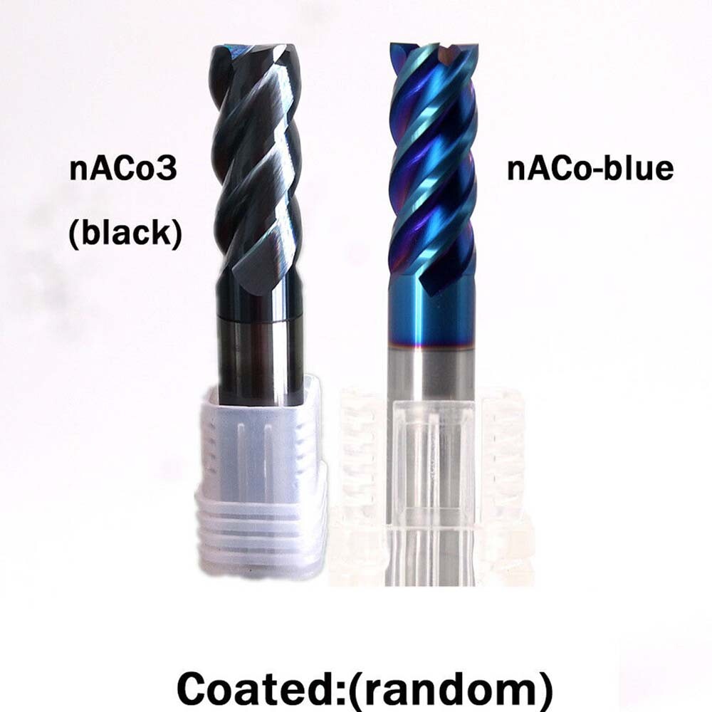 2Pcs 2.5mm Solid Carbide End Mill CNC Milling Cutter Drill 4 Flute HRC65