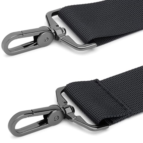RAINYEAR 59 Inch Shoulder Strap, Adjustable Soft Padded Replacement Black