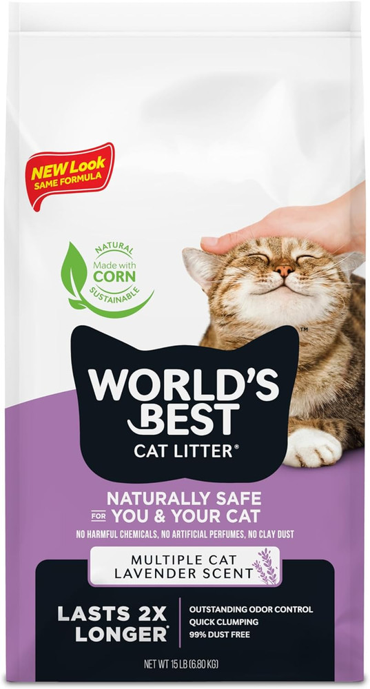 Cat Litter Multiple Cat Lavender Scented 15-Pounds