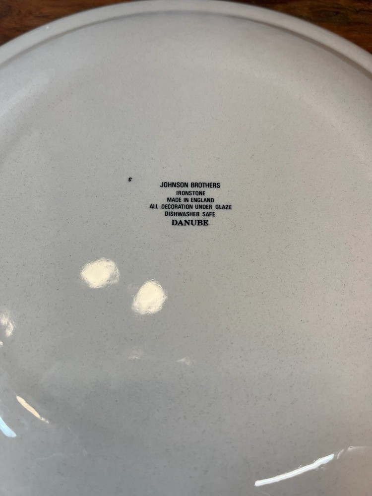 Johnson Brothers Danube Dinner Plate 10" Numbered #5 England S-7