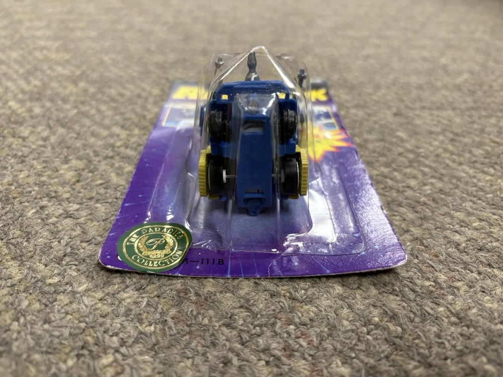 + RoboTank Motorized Pull Back Action 2 in 1 Yellow & Blue Robot NIP CM-111B