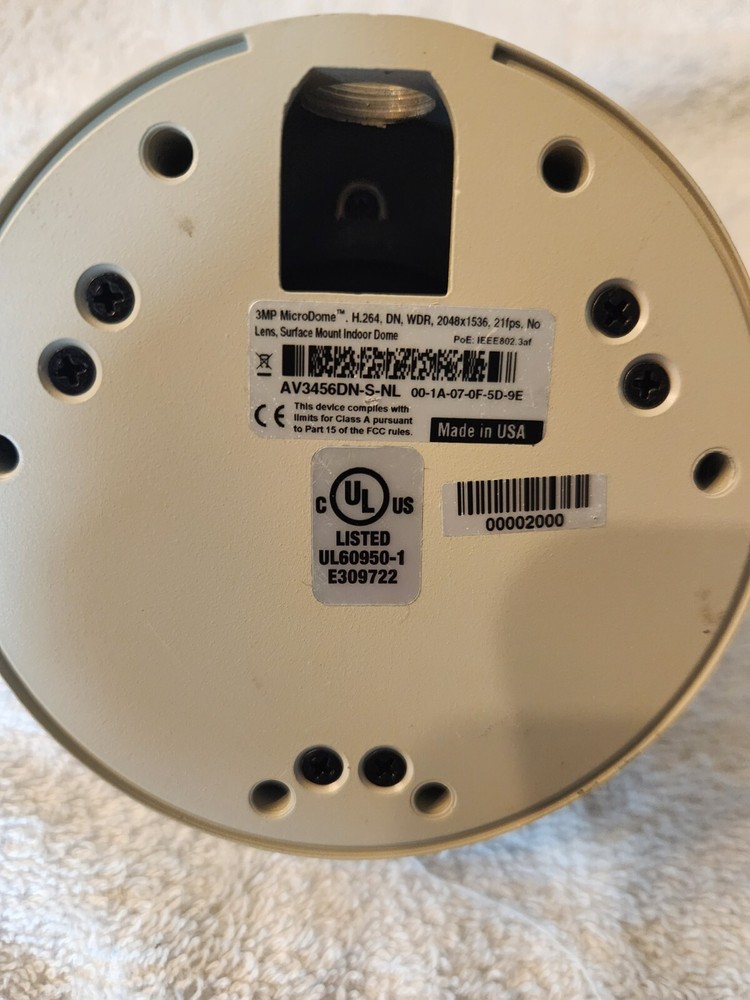 Arecont Vision Beige MicroDome Security Camera AV3456DN-S-NL