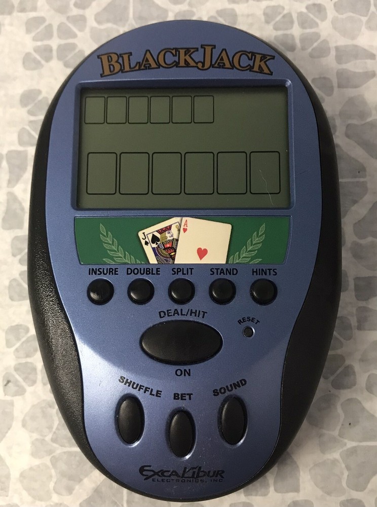 Excalibur Electronics Electronic Black Jack Handheld Game Tested Working 473