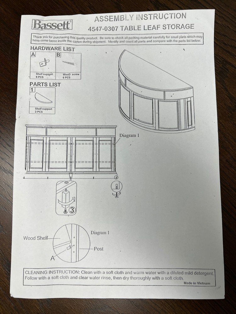 Dining Buffet -Bassett Brand