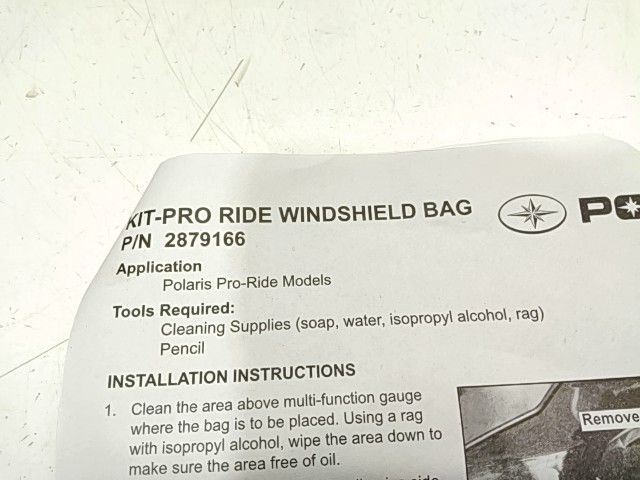 Pro Ride Windshield Bag Kit - ---- Polaris NOS