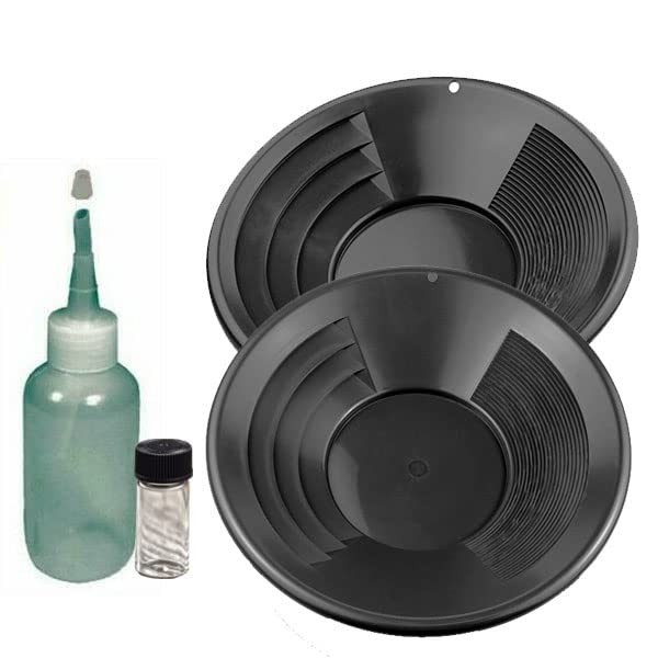 Sluice Monkey 12" Black Gold pan panning kit.