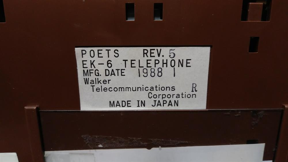 Walker Poet EK-6 6 Button Electronic Telephone