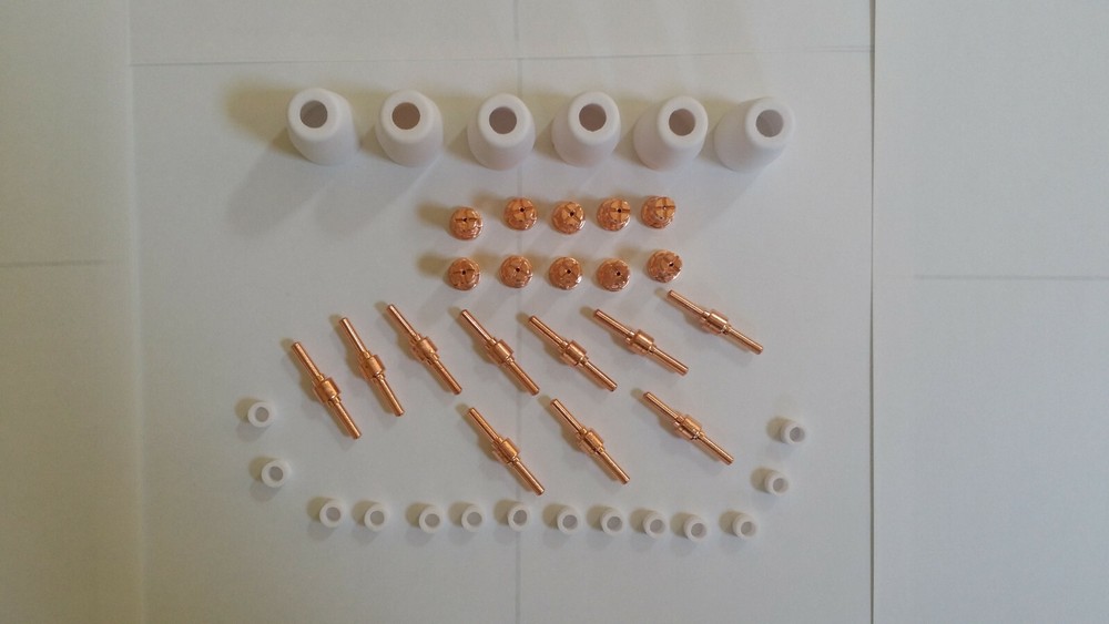 HITBOX 55A HBC5500 Plasma Cutter Consumables 40pcs Copper Extended