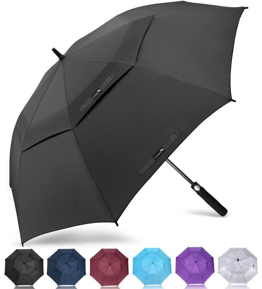 ZOMAKE Golf Umbrella Windproof, Extra Large Oversized Heavy Duty Double Canop...
