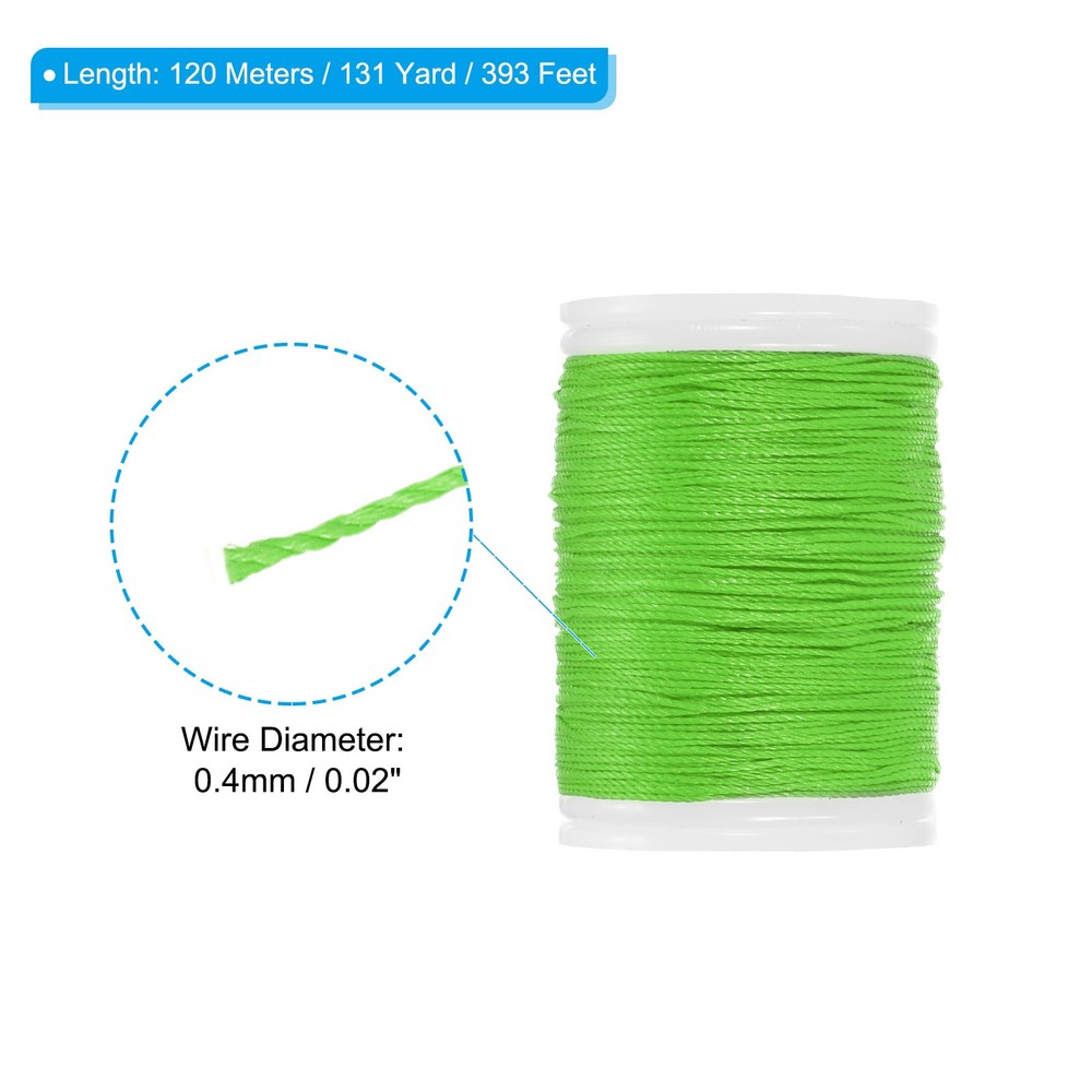 Archery Bow String Serving Thread 0.02" Dia Bowstring Thread Grass Green