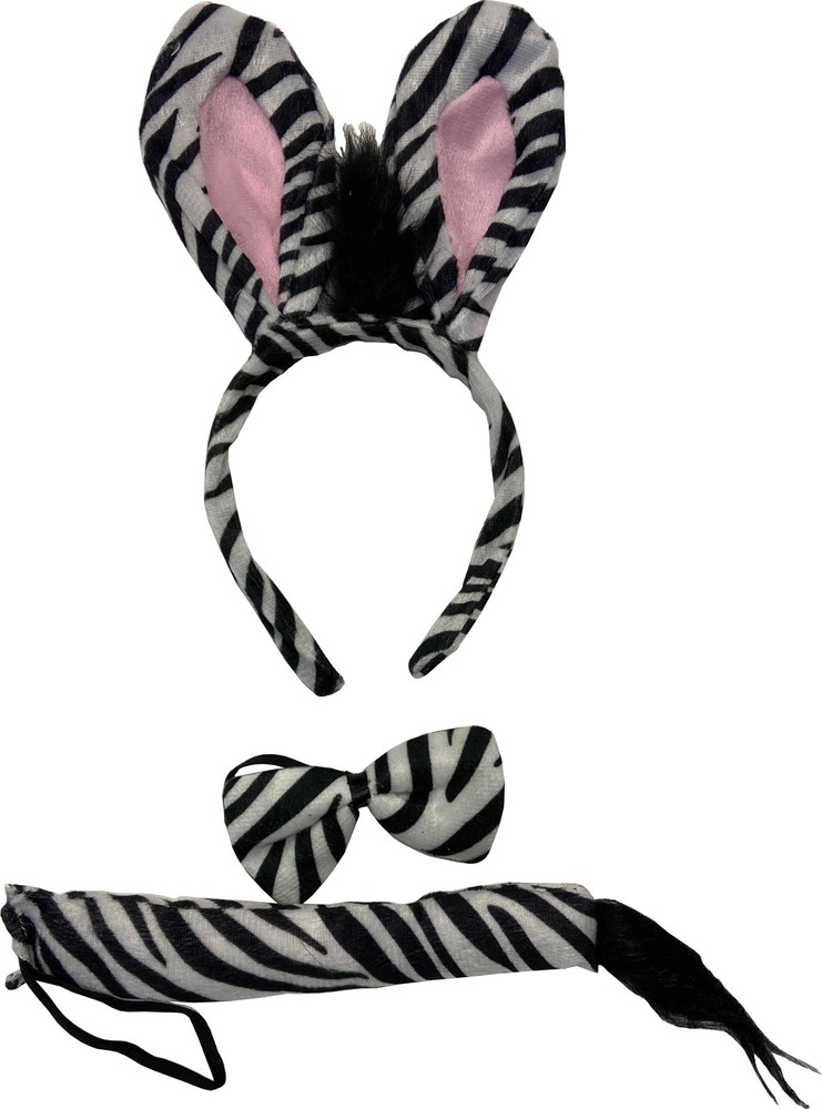 Fancy Zebra Animal Costume Accessory Set