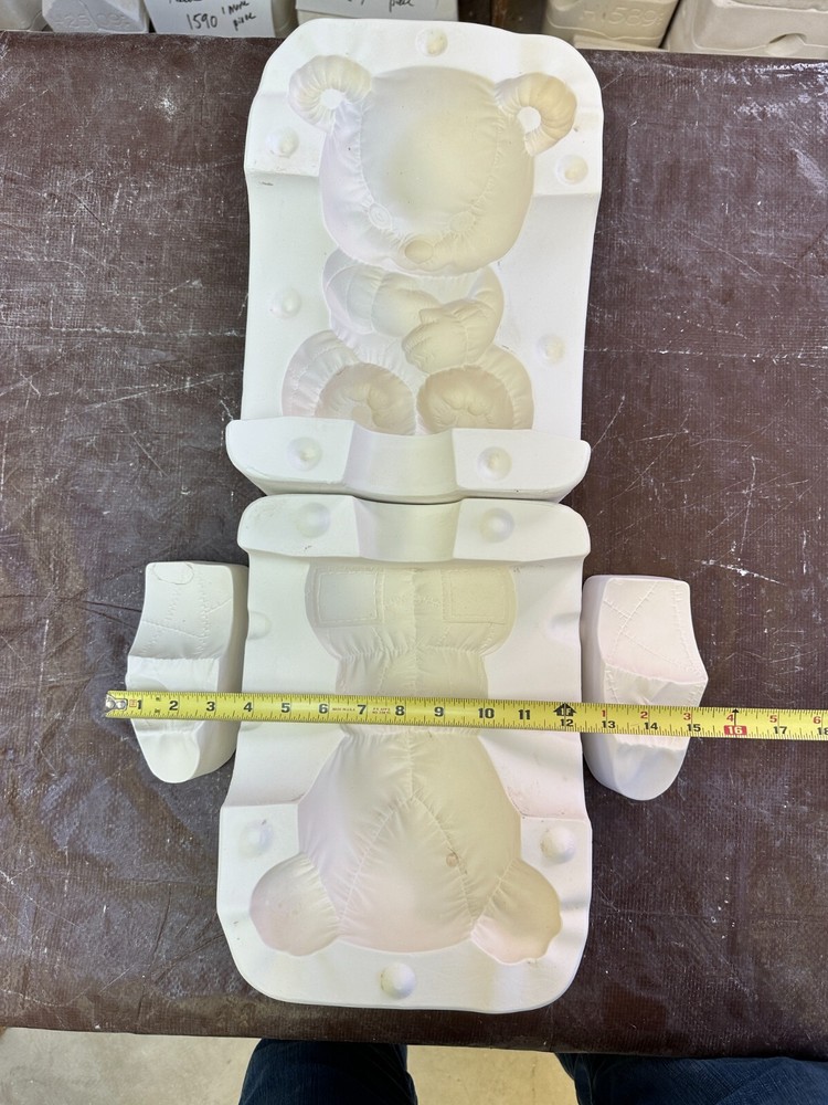 VINTAGE CASTER CERAMIC MOLD #514 TEDDY SOFTIE