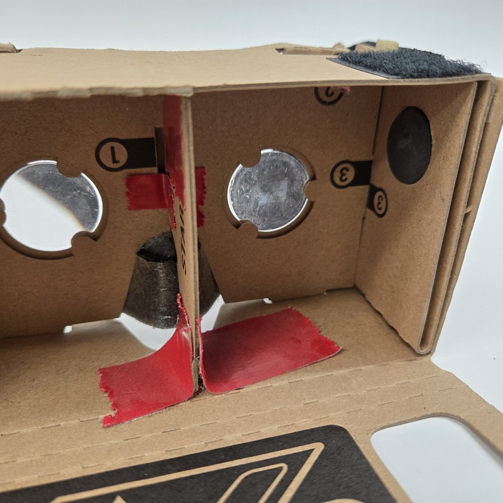 2010-era Google Cardboard 3D VR Virtual Reality Headset