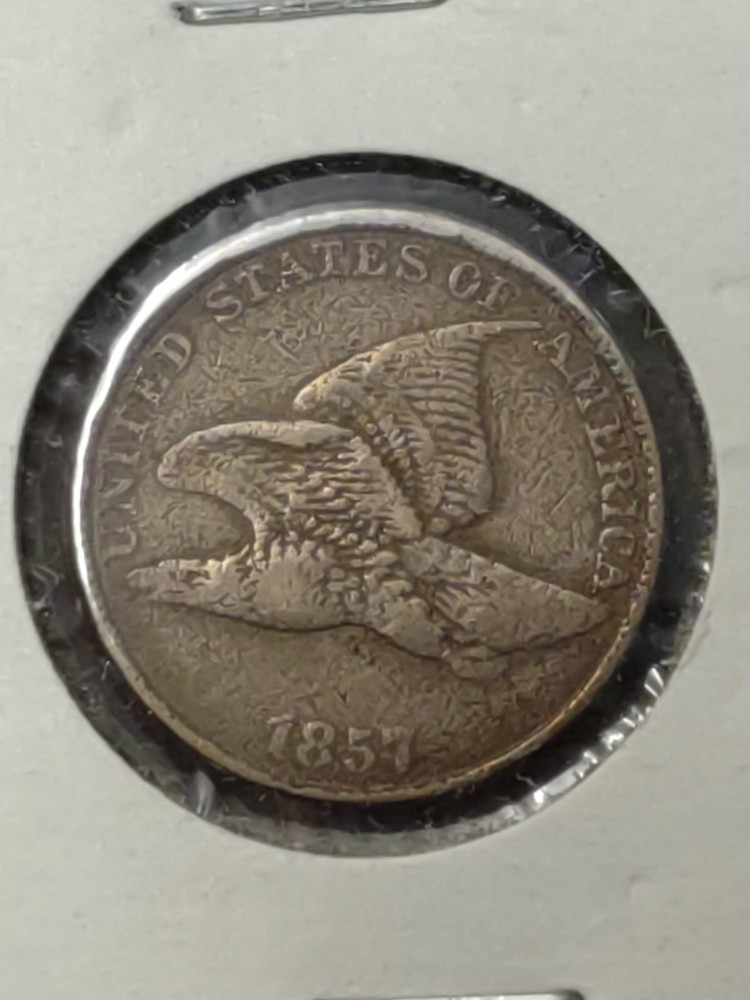 1857 Flying Eagle Cent - Semi-key Better Date