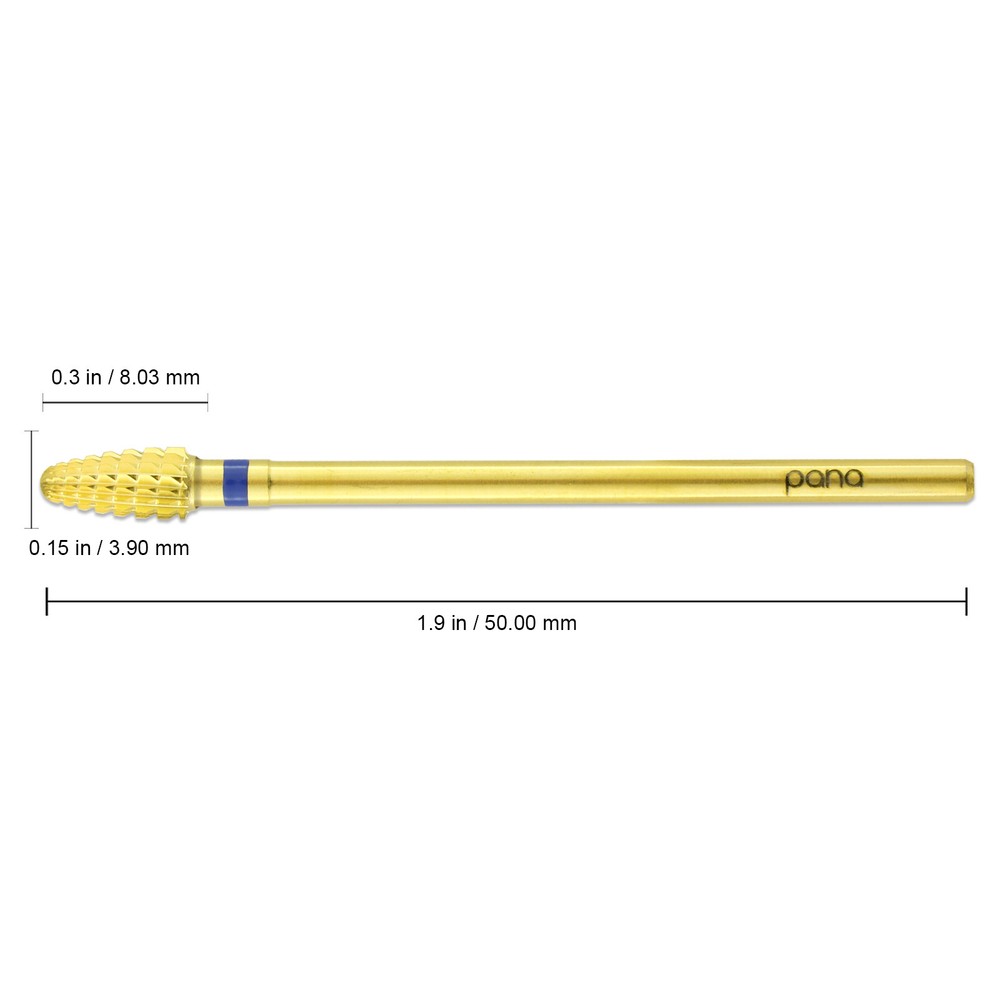 Professional Gold Mini Cone Safety Nail Carbide Drill Bit Medium Grit