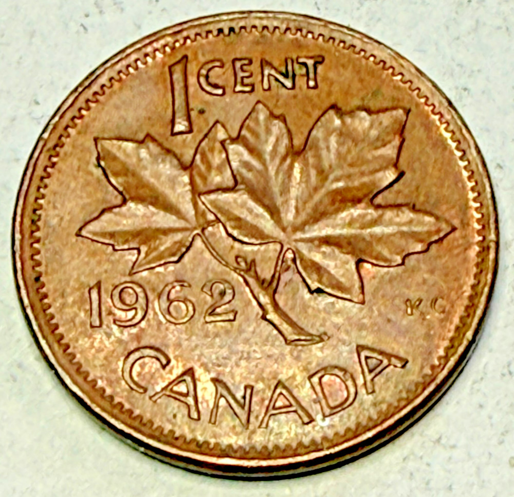 1962 CANADA CENT PENNY