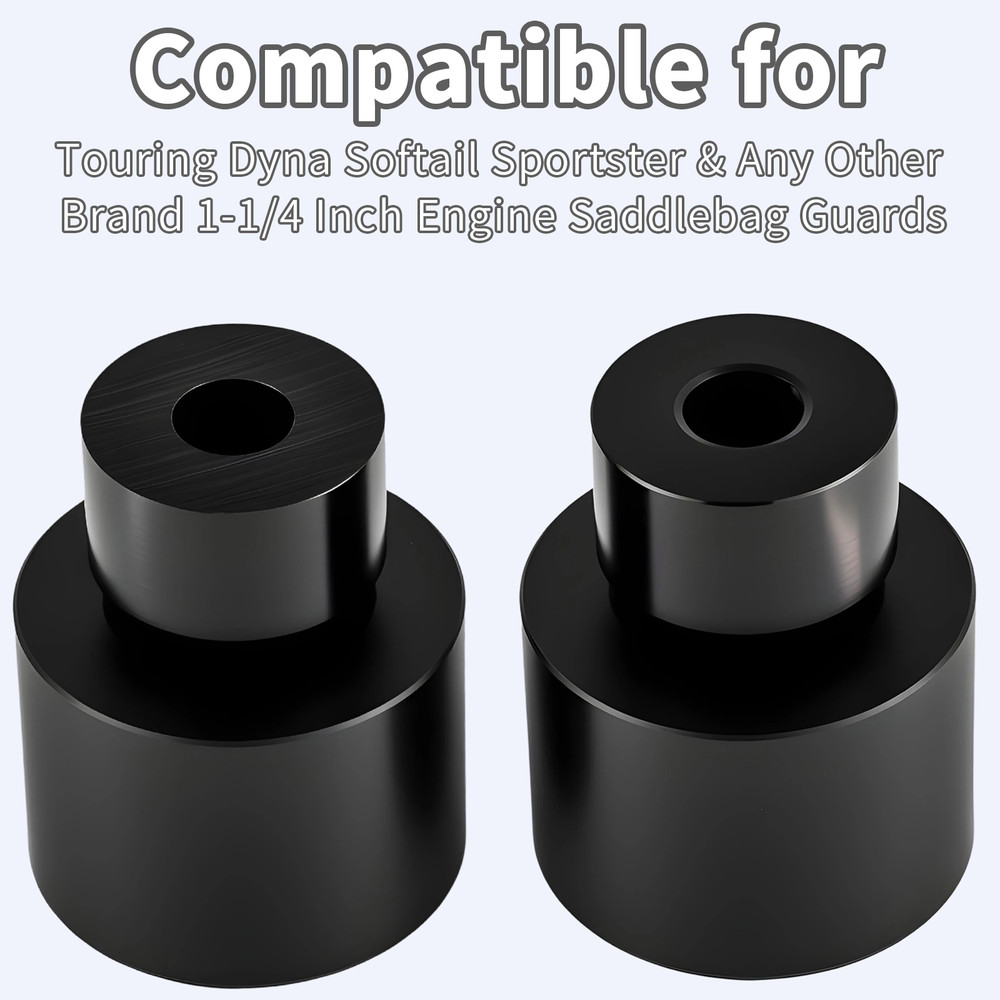2Pcs M12 Protective Slider Crash Bar End Balls Engine Guard Protector For Harley