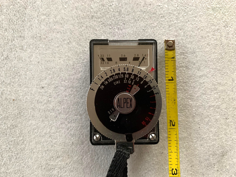Vintage ALREX Camera Flash Light Exposure Meter-Tested