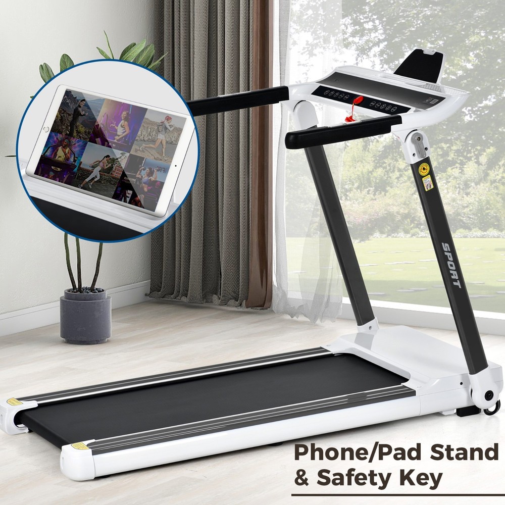 3.5HP Folding Treadmill with Incline Adjustable Speed Running Exercise Machine