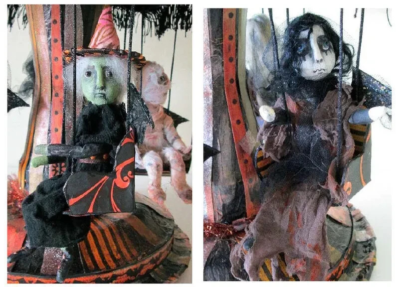 "Creepy Carnival Bat Ride" CD Pattern Class Tutorial by Susan Barmore