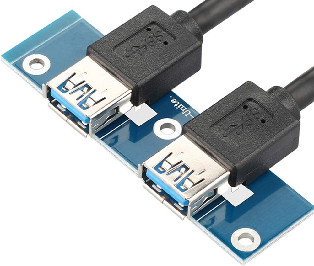 2 Ports USB 3.0 Front Panel Floppy Disk Bay 20 Pin Hub Bracket