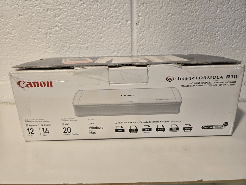 canon imageformula r10 Open Box