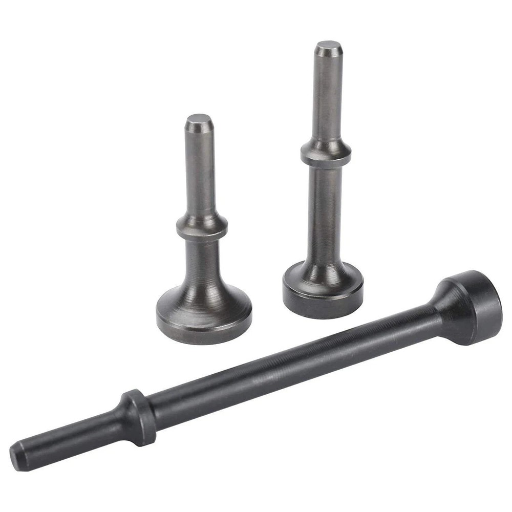 4 Pack Smoothing Pneumatic Air Hammer Bits Air Chisel Bits Tool Set with Spring
