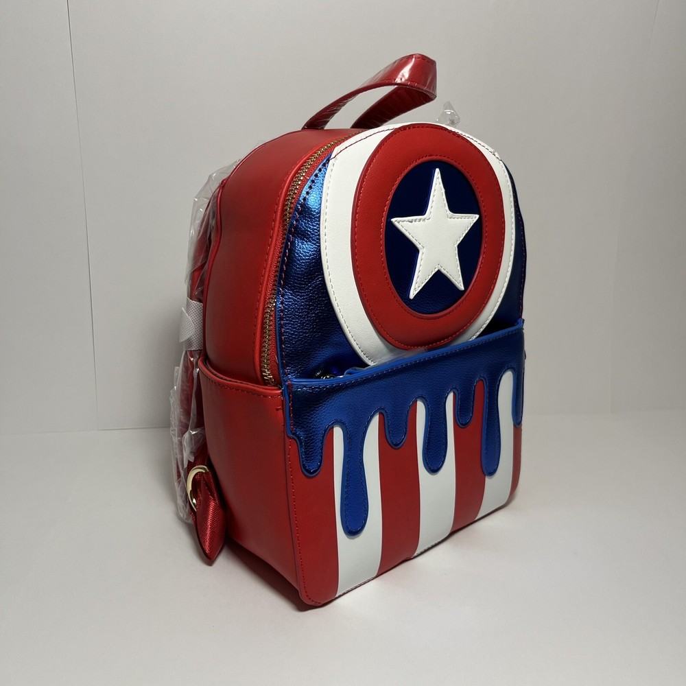 Marvel Captain America Popsicle Mini Backpack by Danielle Nicole New With Tags