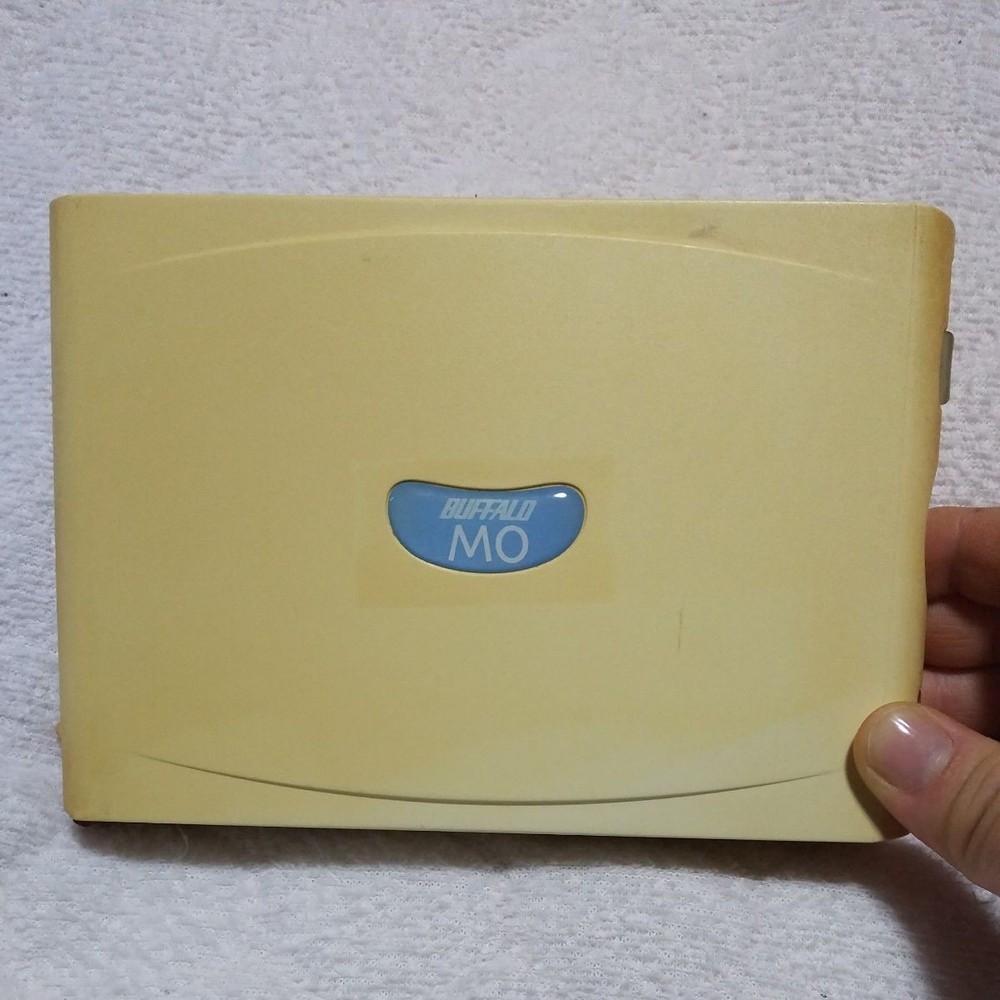 BUFFALO External MO Drive Yellow Compatible with MO Discs Untested