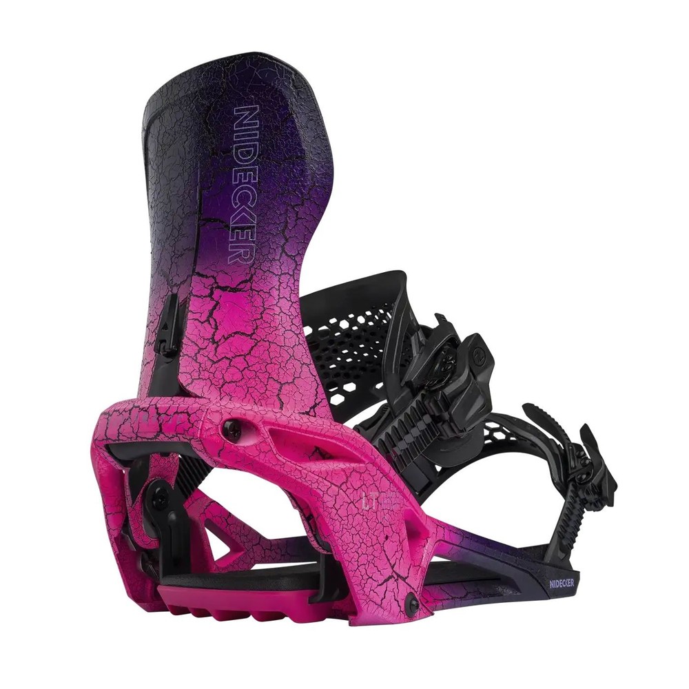 Nidecker LT Supermatic Snowboard Bindings, Magma, Large