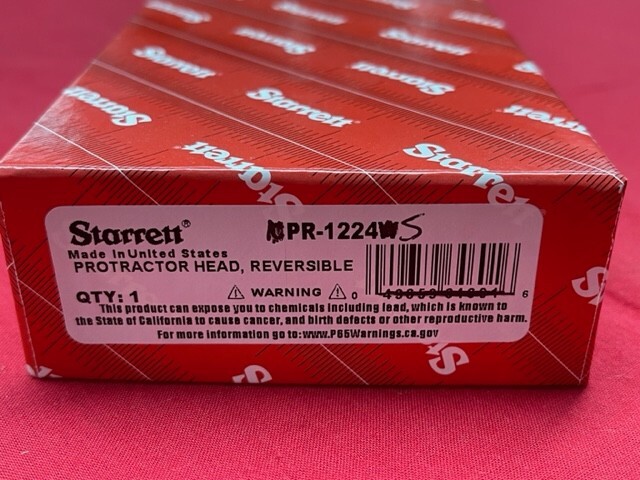 Starrett PR-1224S Protractor Head for Combination Squares & Protractors
