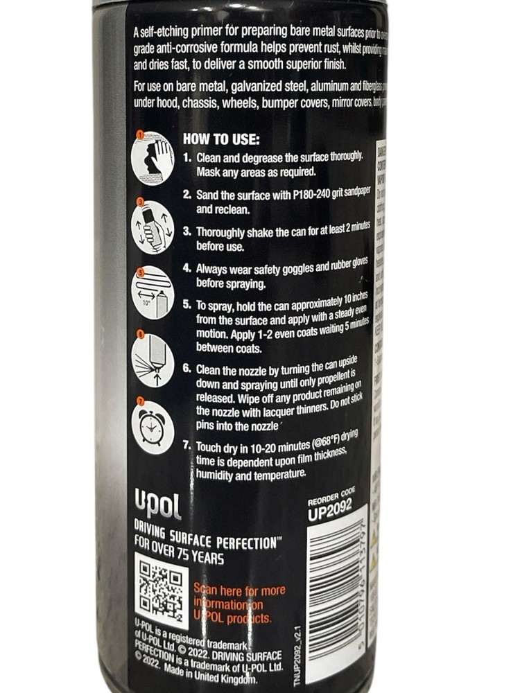 Universal Etch Primer | GRAY | High Performance Self Etch Primer. Anti-Russt(JJ)