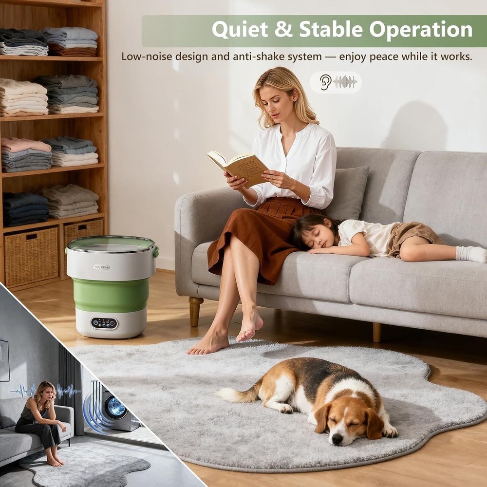 Versatile 16L Mini Laundry Machine with Multi-Cycle Options for Every Need