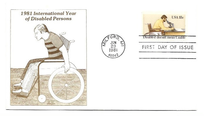 1925 Disabled Persons Bazaar, FDC