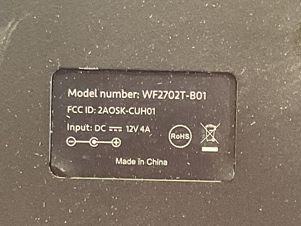 CheckedUp Visual Acuity Info Display Screen System NoPower Supply WF2702T/GAR956