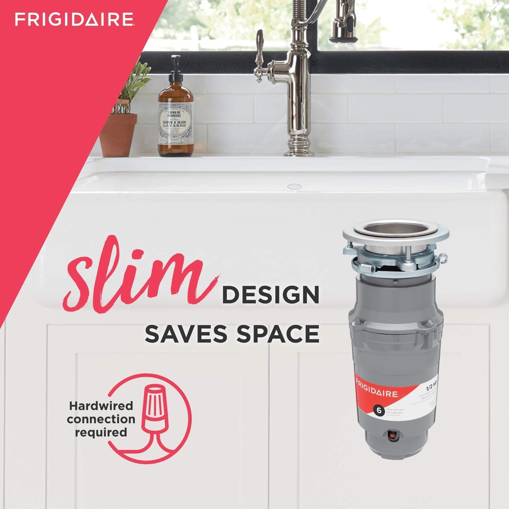 Frigidaire FF05DISPD1 Direct Wire Garbage Disposer for Kitchen Sinks, 1/2