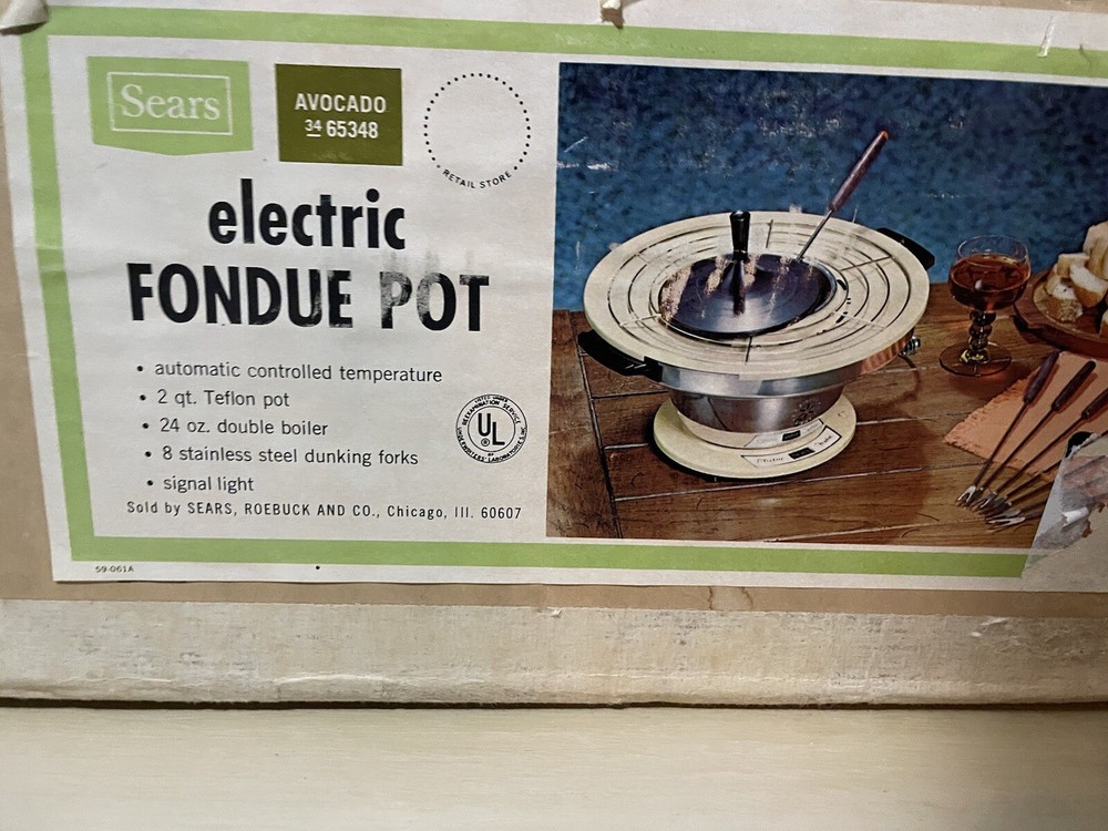Fondue Set Vintage 1971