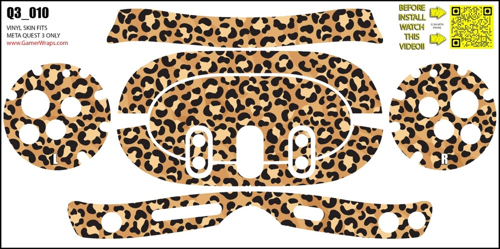 Skin wrap that fits Quest 3 (design 010)