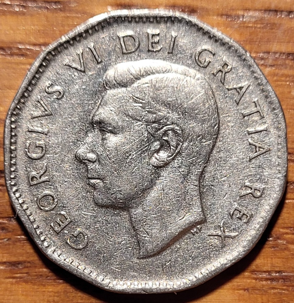 1950 Canada 5 Cent Coin N249