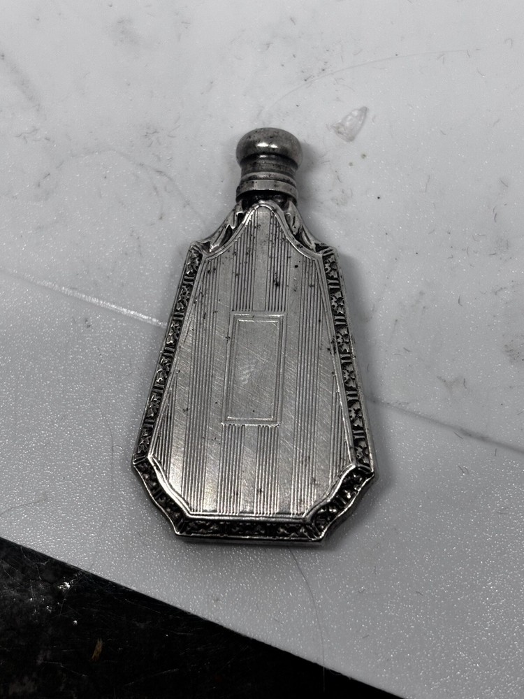 VTG Art Deco Sterling Silver Perfume Flask