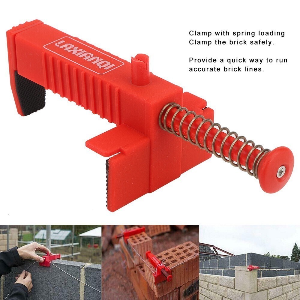 2PCs Brick Liner Plumber Tools Leveling Measuring Tool Hardware Accessory Red