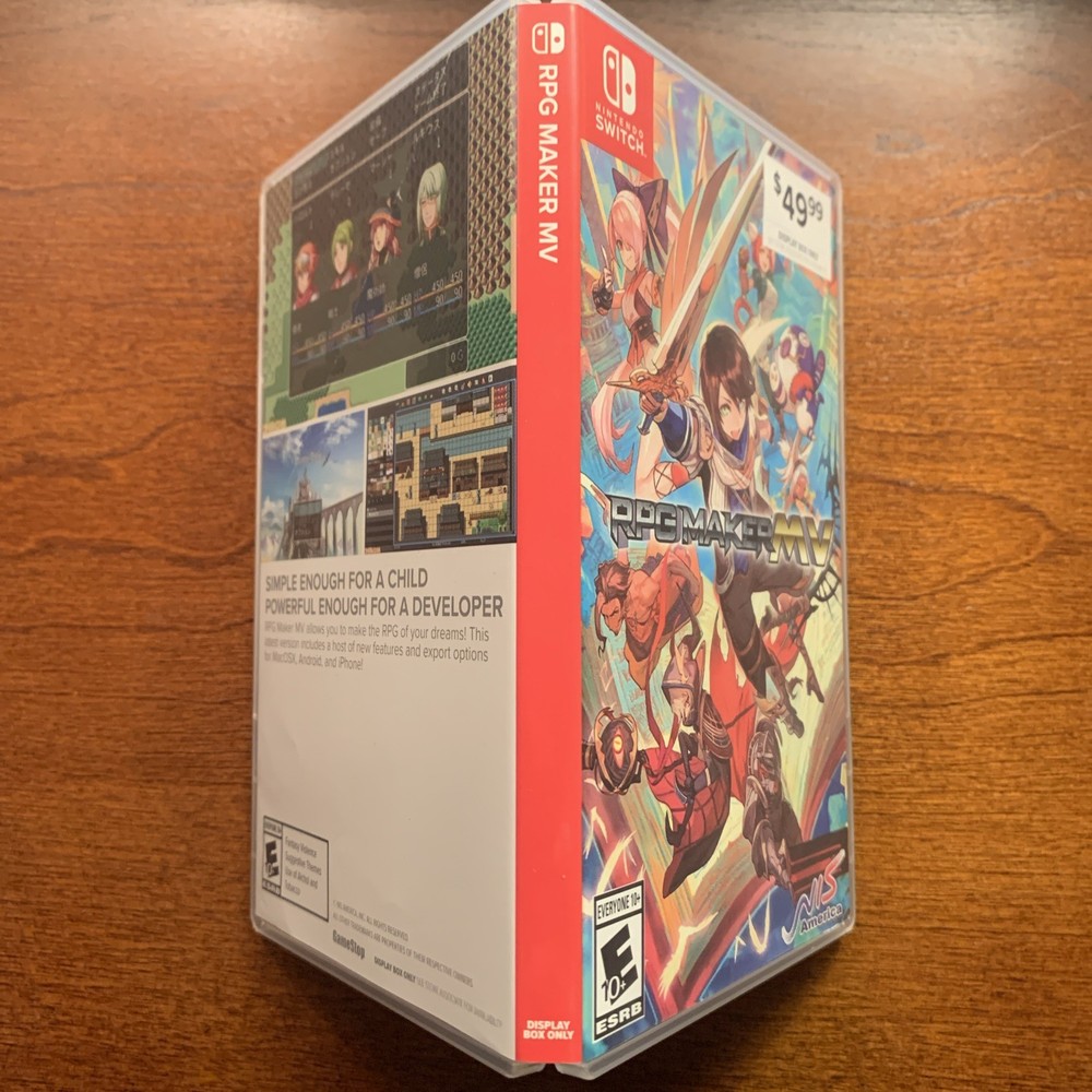 RPG Maker MV - Display Box - Nintendo Switch Case ONLY / Authentic - NO GAME