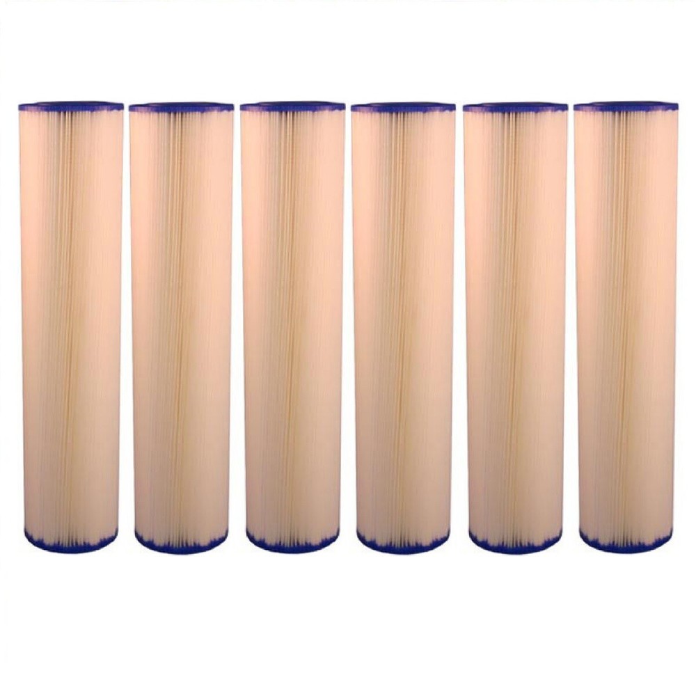 Pentek ECP5-20BB 5 Micron Whole House Pleated Sediment Water Filter 6 Pack