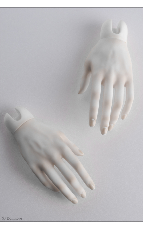 Dollmore BJD Parts Model Doll Man Hand - Basic Hand Set (white) No blushing
