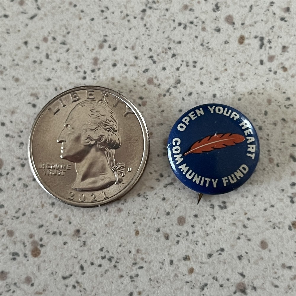 Open Your Heart Community Fund Pinback Button #46965