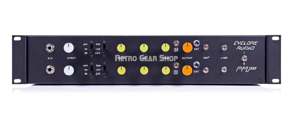 Yamaha PM-1000 Stereo Pair Preamp Equalizer Channel Strips Modded with Treble EQ