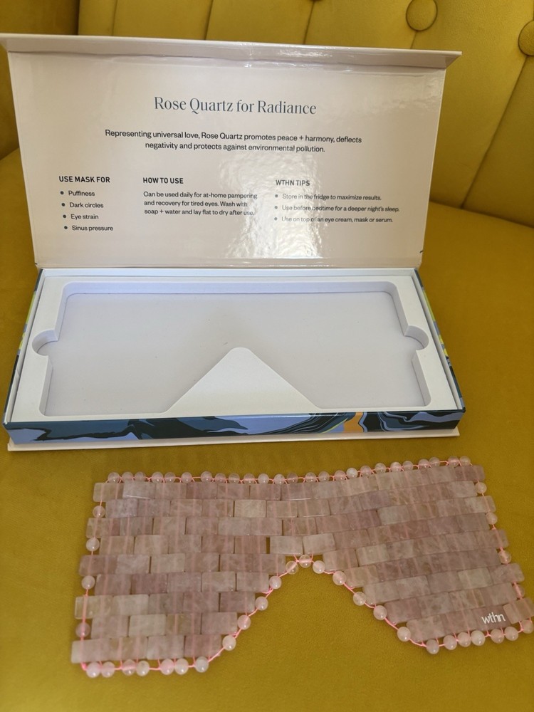 Rose Quartz Eye Mask By wthn